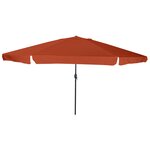 Parasol de jardin vidaXL ø395x245 cm Terracotta