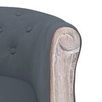 vidaXL Chaise à manger Gris foncé Velours