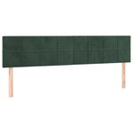 vidaXL Sommier à lattes de lit avec matelas LED Vert foncé 160x200 cm