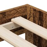 vidaXL Cadre de lit de rangement Bois ancien 100x200 cm
