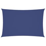 vidaXL Voile de parasol tissu oxford rectangulaire 2x4 m bleu