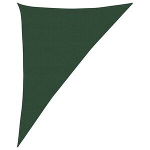 vidaXL Voile d'ombrage 160 g/m² Vert foncé 4x5x6 8 m PEHD
