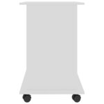 vidaXL Bureau d'ordinateur Blanc 80x50x75 cm Bois d'ingénierie