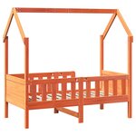 vidaXL Cadre de lit d'enfants forme de maison 70x140cm bois pin massif