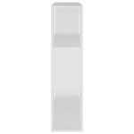vidaXL Bibliothèque/Séparateur de pièce Blanc 80x24x94 cm Aggloméré