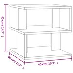 vidaXL Table d'appoint Sonoma gris 40x40x40 cm Bois d'ingénierie