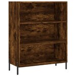 vidaXL Armoire à étagères chêne fumé 69 5x32 5x90 cm bois d'ingénierie