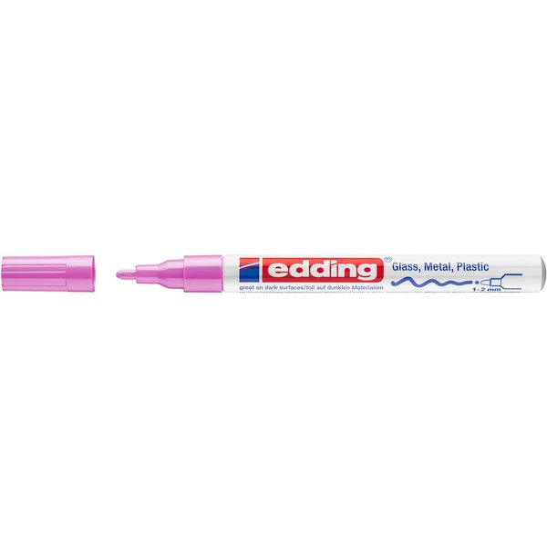 Marqueur Peinture brillante 751 rose 1-2 mm x 10 EDDING