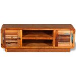 vidaXL Meuble TV Bois de récupération massif 120x30x40 cm