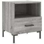 vidaXL Tables de chevet 2 Pièces sonoma gris 40x35x47 5 cm