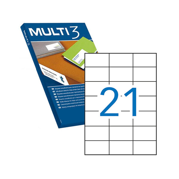 Multi3 Lot de 10500 étiquettes 70 0 x 42 4mm