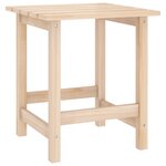 vidaXL Chaise de jardin Adirondack avec table Bois de sapin massif