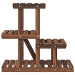 vidaXL Support à fleurs 58x25x51 cm bois massif de sapin