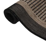 vidaXL Tapis à tissage plat d'extérieur 80x250 cm Marron foncé