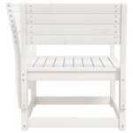vidaXL Chaise de jardin blanc bois massif de pin