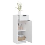 vidaXL Armoire de salle de bain blanc 32x34x90 cm bois d'ingénierie
