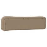 vidaXL Coussin de tête de lit cappuccino 200 cm similicuir