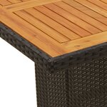 vidaXL Ensemble à manger de jardin coussins 7Pièces Noir Résine tressée