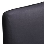 vidaXL Housse de chaise droite extensible 4 Pièces anthracite