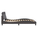 vidaXL Cadre de lit sans matelas gris 160x200 cm similicuir