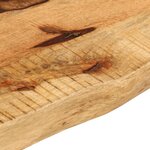 vidaXL Dessus de table 60x20x2 5 cm bord vif bois massif manguier brut