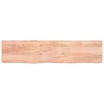 vidaXL Étagère murale marron clair bois chêne massif traité