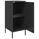 vidaXL Buffet noir 36x39x79 cm acier laminé à froid