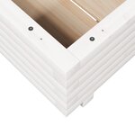 vidaXL Jardinière blanc 50x50x26 5 cm bois de pin massif