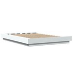 vidaXL Cadre de lit avec lumières LED sans matelas blanc 120x200 cm