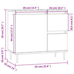 vidaXL Armoire de salle de bain blanc brillant 65x33x60 cm