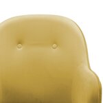 vidaXL Chaise à bascule Jaune moutarde Velours