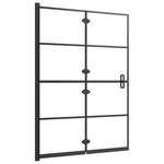 vidaXL Cabine de douche pliable ESG 100x140 cm Noir