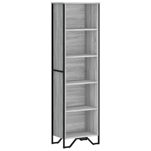 vidaXL Bibliothèque sonoma gris 50x31x169 cm bois d'ingénierie