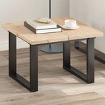vidaXL Dessus de table 2 Pièces 60x30x2 5cm rectangulaire bois pin massif