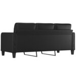 vidaXL Canapé à 3 places Noir 180 cm Similicuir