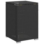 vidaXL Table de couverture de bouteille de propane noir 40x40x60 cm