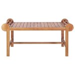 vidaXL Table basse 100x50x45 cm Teck solide