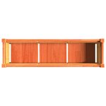 vidaXL Jardinières 2 Pièces avec pieds cire marron bois de pin massif