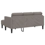 Canapé d'angle 3 places vidaXL taupe 160 cm en tissu