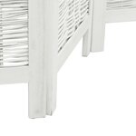 vidaXL Cloison de séparation 3 panneaux blanc bois de paulownia massif