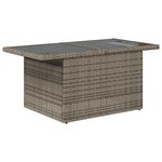 vidaXL Ensemble de canapé de jardin 8 pièces avec coussins gris en poly rattan