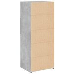 vidaXL Buffet haut gris béton 50x42 5x124 cm bois d'ingénierie