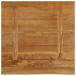 vidaXL Dessus de table à bord vivant 80x80x2 5 cm bois massif manguier