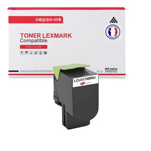 NOPAN-INK - Toner x1 - CS417 CX 417 CX 517 CS517 (Magenta) - Compatible pour CS 417DN CX 417DE CX 517DE CS 517DE CS 417DN CX 417D