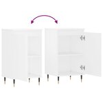 vidaXL Buffets 2 Pièces blanc 40x35x70 cm bois d’ingénierie