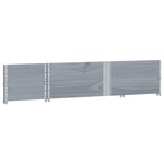 vidaXL Jardinière gris 150x50 cm bois massif de pin