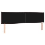 vidaXL Tête de Lit Design Lignes Marron Foncé 90 cm Tissu