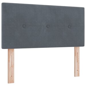 Tête de lit LED vidaXL capitonnée gris foncé 90 cm en velours