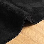 vidaXL Tapis HUARTE à poils courts doux et lavable noir 120x170 cm