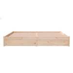 vidaXL Cadre de lit sans matelas bois massif 200x200 cm